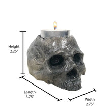 Load image into Gallery viewer, Concrete Skull Tealight Holder
