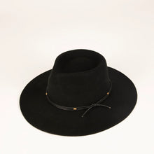 Load image into Gallery viewer, Lennox Wool Fedora (Black)
