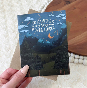 To Another Year Of Adventures Greeting Card