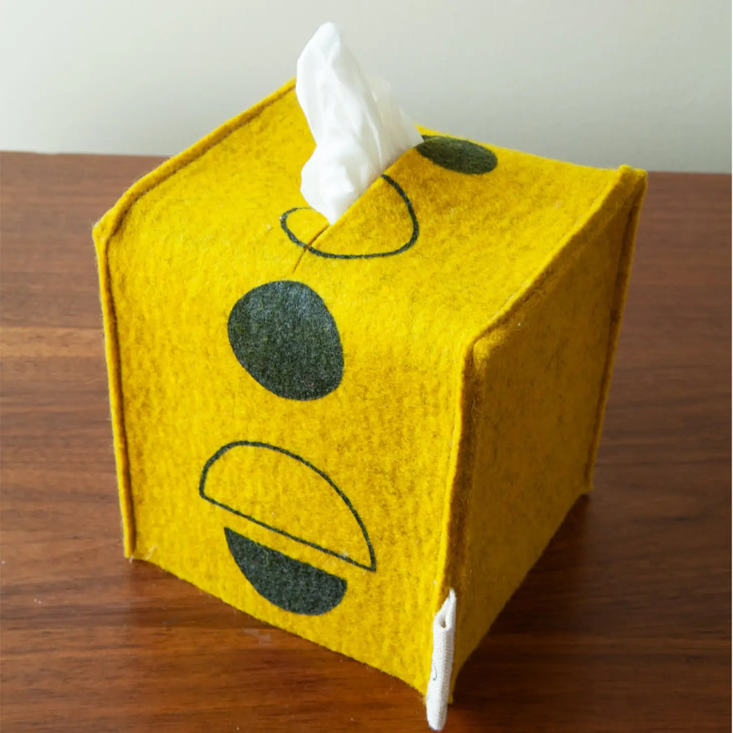 Tissue Box Cover | Citron Wool