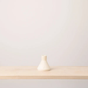 Ceramic Candlestick Holder | Ivory