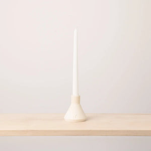 Ceramic Candlestick Holder | Ivory