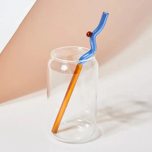 Curvy Glass Straw Set (2)