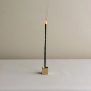 Cubic Brass Incense Holder