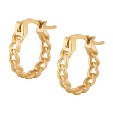 Load image into Gallery viewer, electra. Cuban Cuff Hoop Earrings
