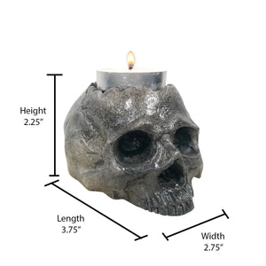 Concrete Skull Tealight Holder
