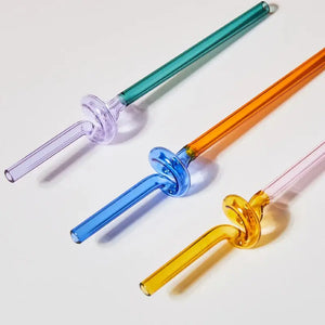 Curvy Glass Straw Set (2)