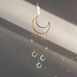 Crescent Crystal Suncatcher