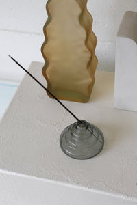 Glass Meso Incense Holder - Gray